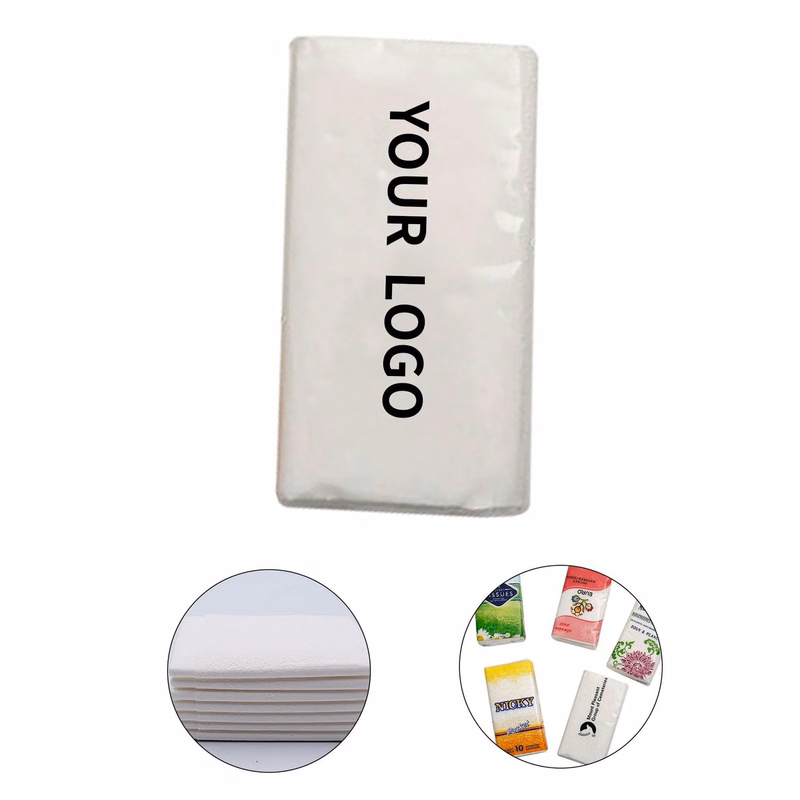 Mini Travel Tissue Pack with 8 Soft Paper Sheets