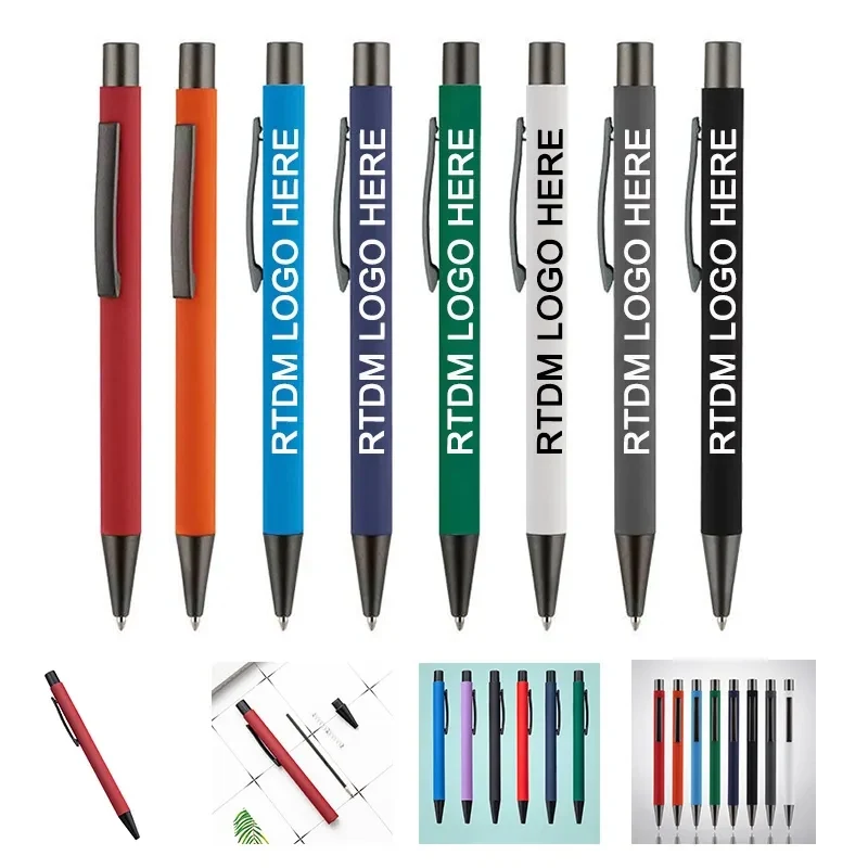 Custom Logo Metal Retractable Ballpoint Pen 1