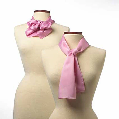Pink Silk Scarf - 8"x45" 1