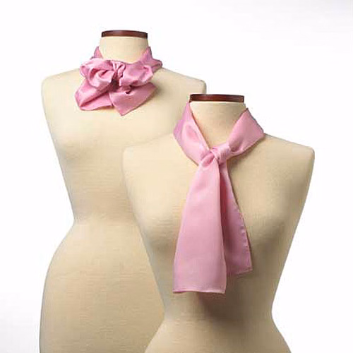 Pink Silk Scarf - 8"x45"
