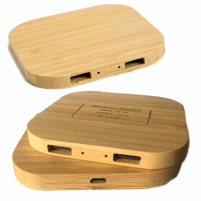 Square Wooden Wireless Charger