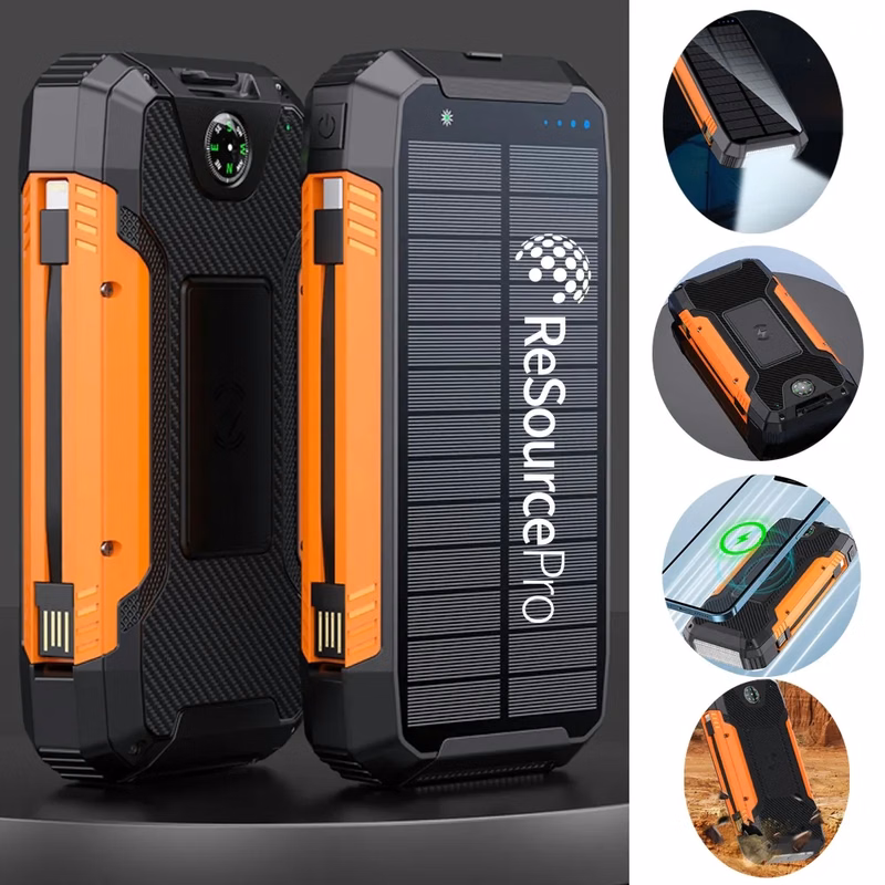 30000mAh Portable Solar Phone Battery Panel Charger