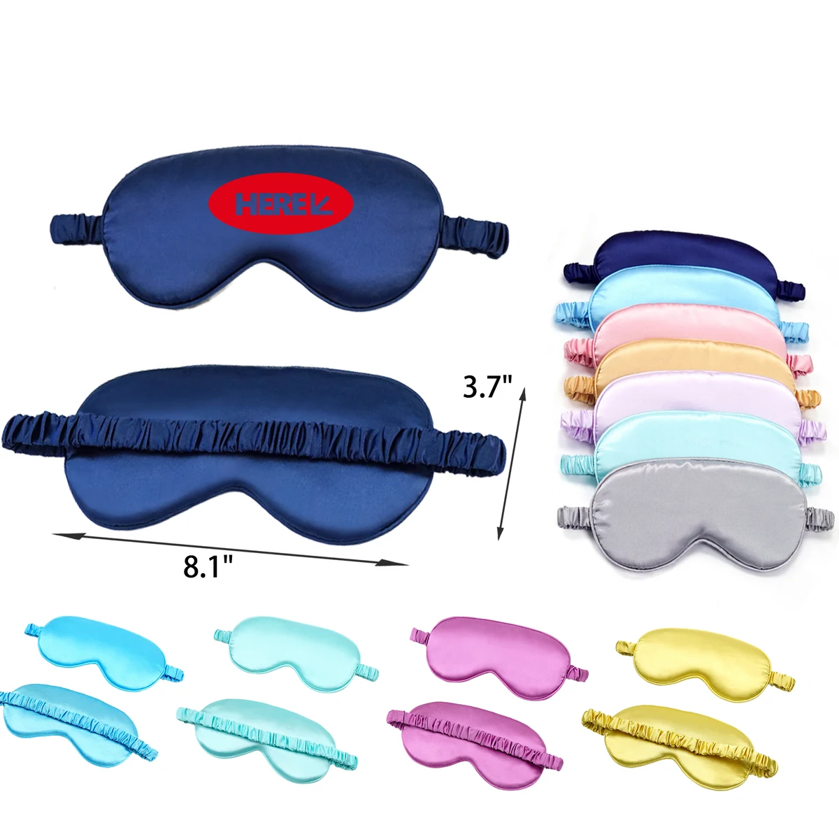 MOQ 50 PCS Stylish Solid Color Eye Mask 1