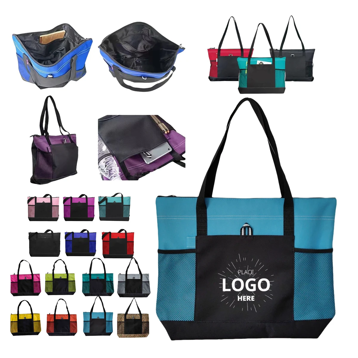 Shopping Cooler Select Zippered Tote Bag 1
