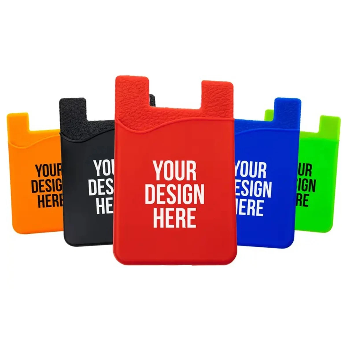 Silicone Stick-On Phone Card Holder Wallet 1