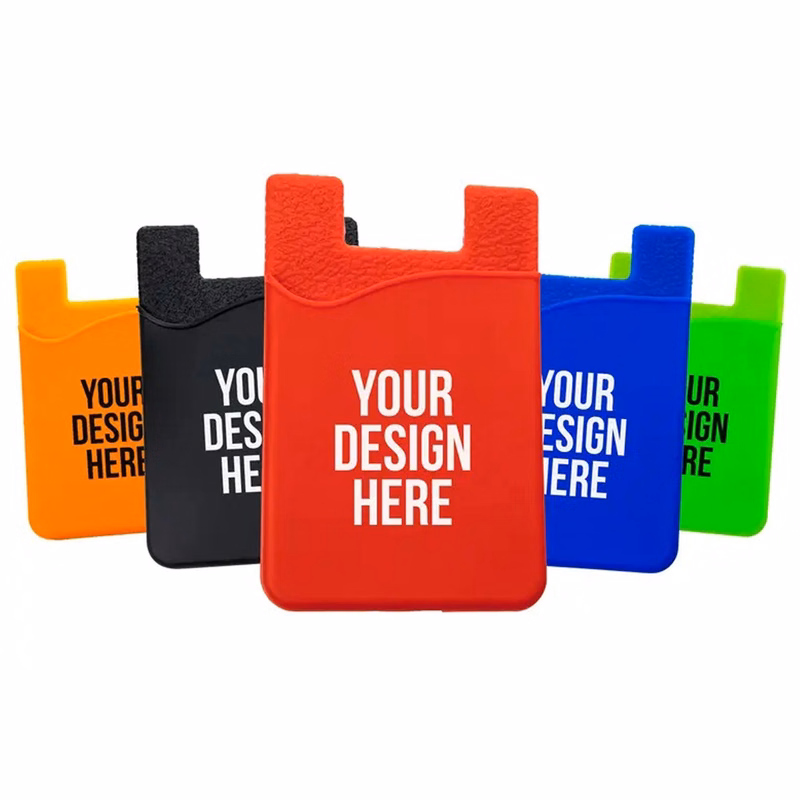 Silicone Stick-On Phone Card Holder Wallet