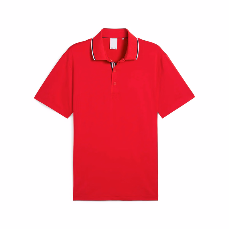 PUMA® Men's Volition Tipped UPF 40 Golf Polo with Custom Logo
