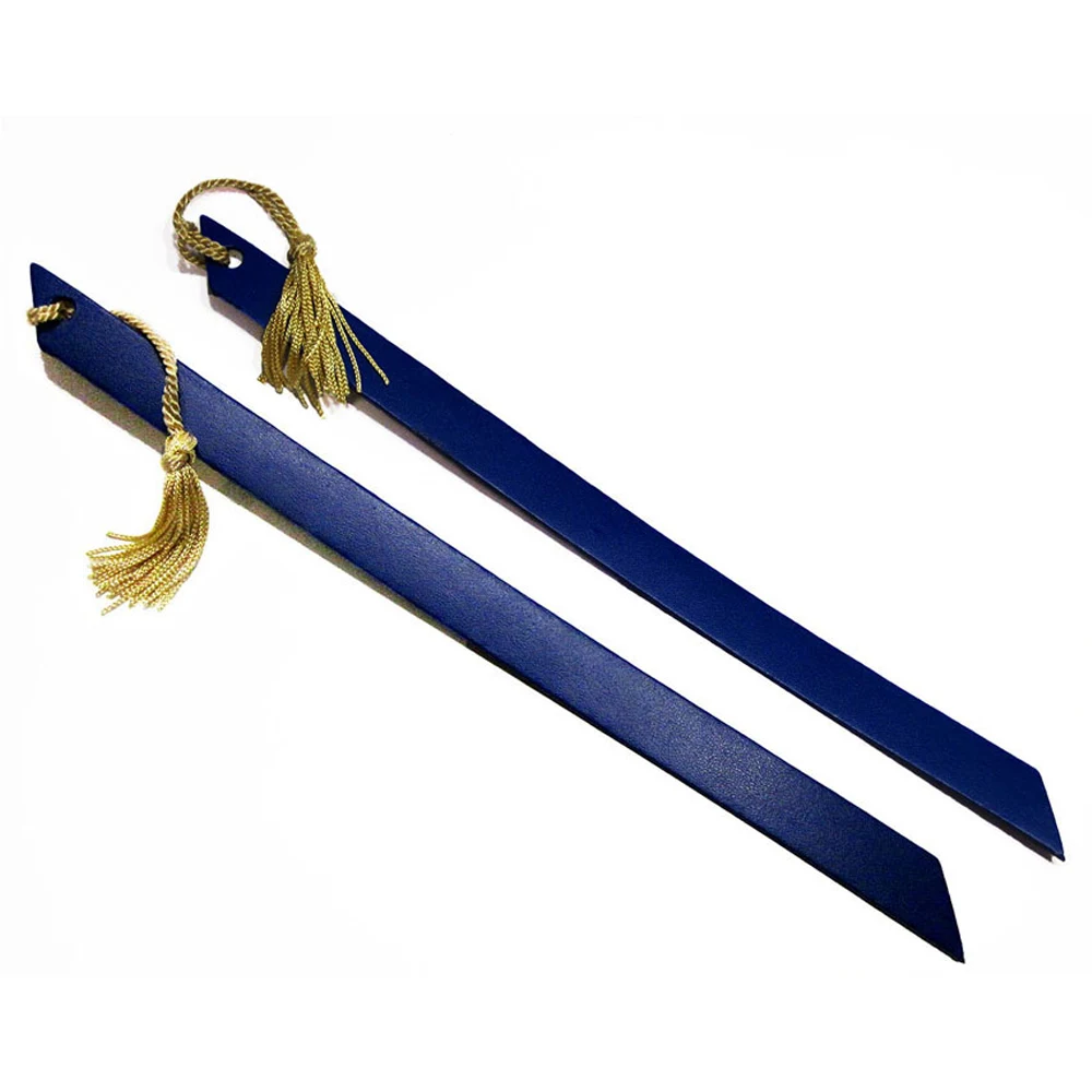 LEATHER BOOK MARK W/ANGLES EDGES AND TASSEL 1