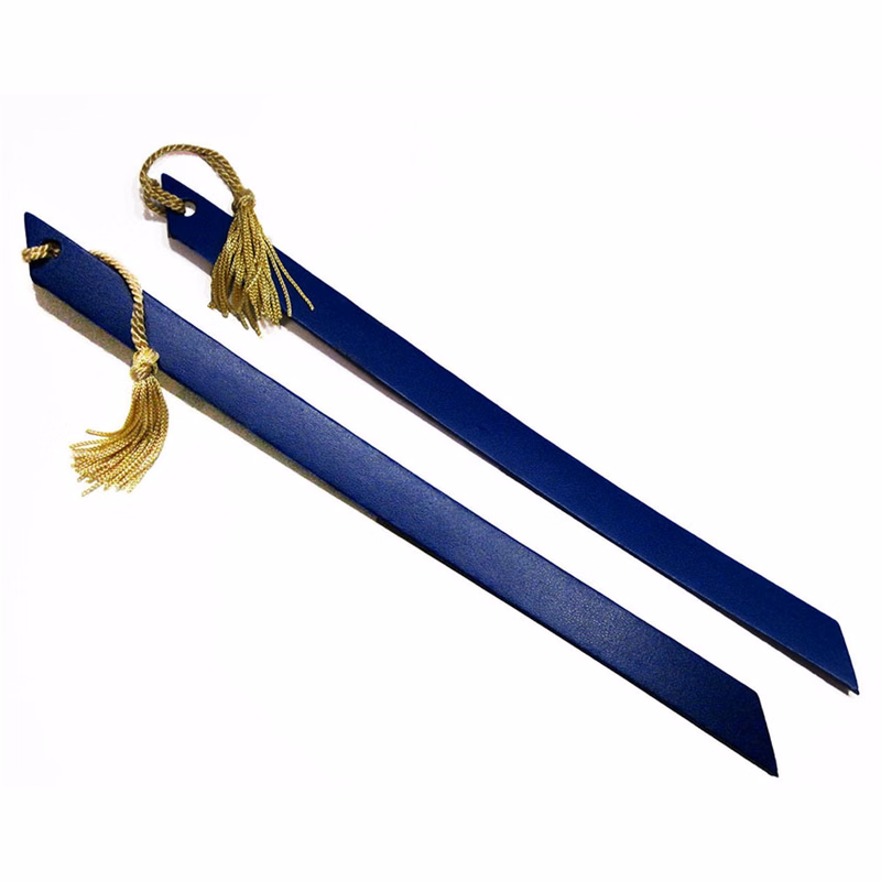 LEATHER BOOK MARK W/ANGLES EDGES AND TASSEL