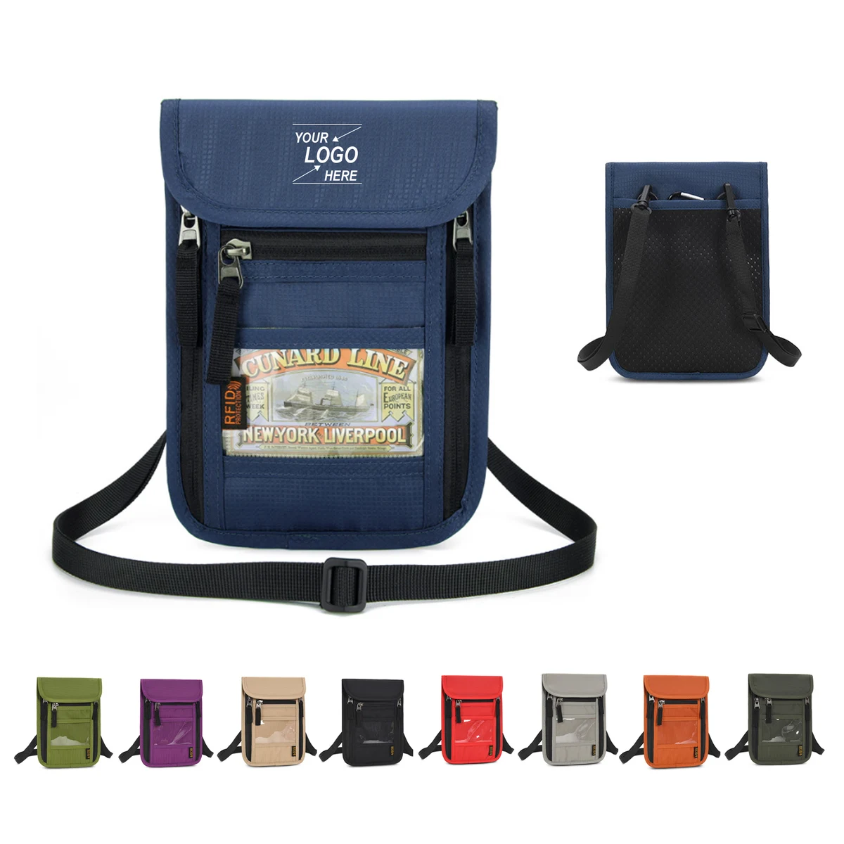 RFID Blocking Travel Neck Pouch 1