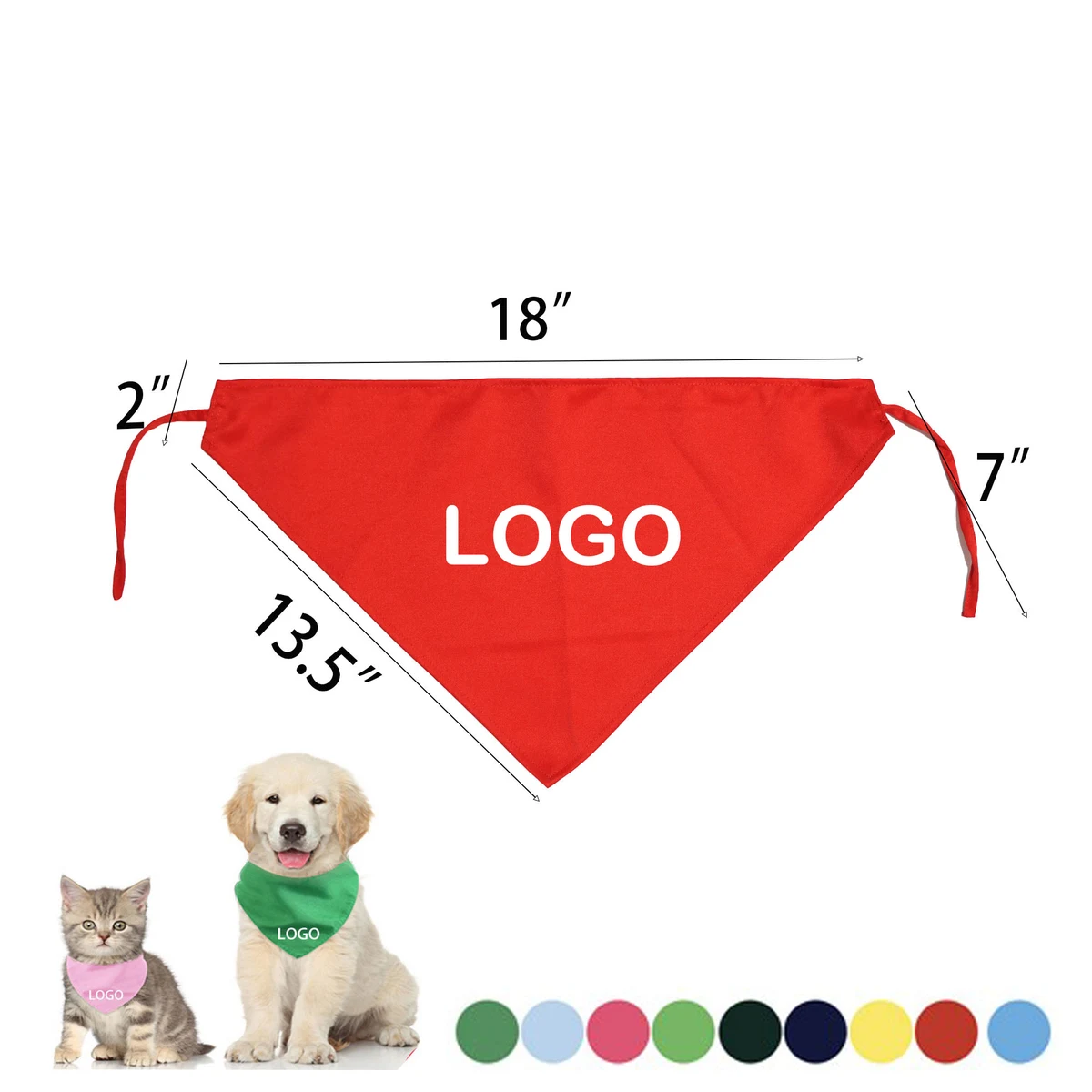 Sublimation Pet Dog Cat Triangle Bandanna 1