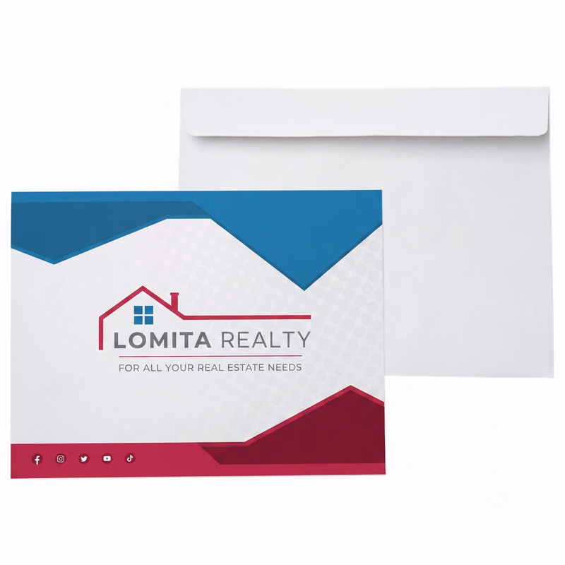 Full Color Mailing Booklet Envelopes with Gum Closure (9" x 12")