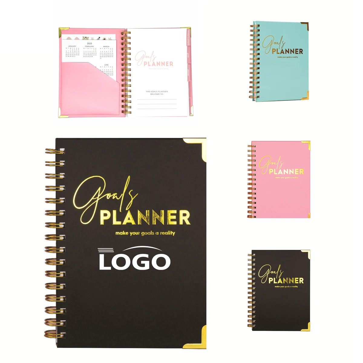 Customizable Hard-Cover Planner Agenda 1