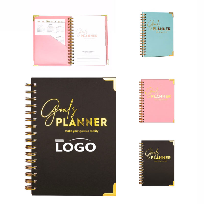 Customizable Hard-Cover Planner Agenda