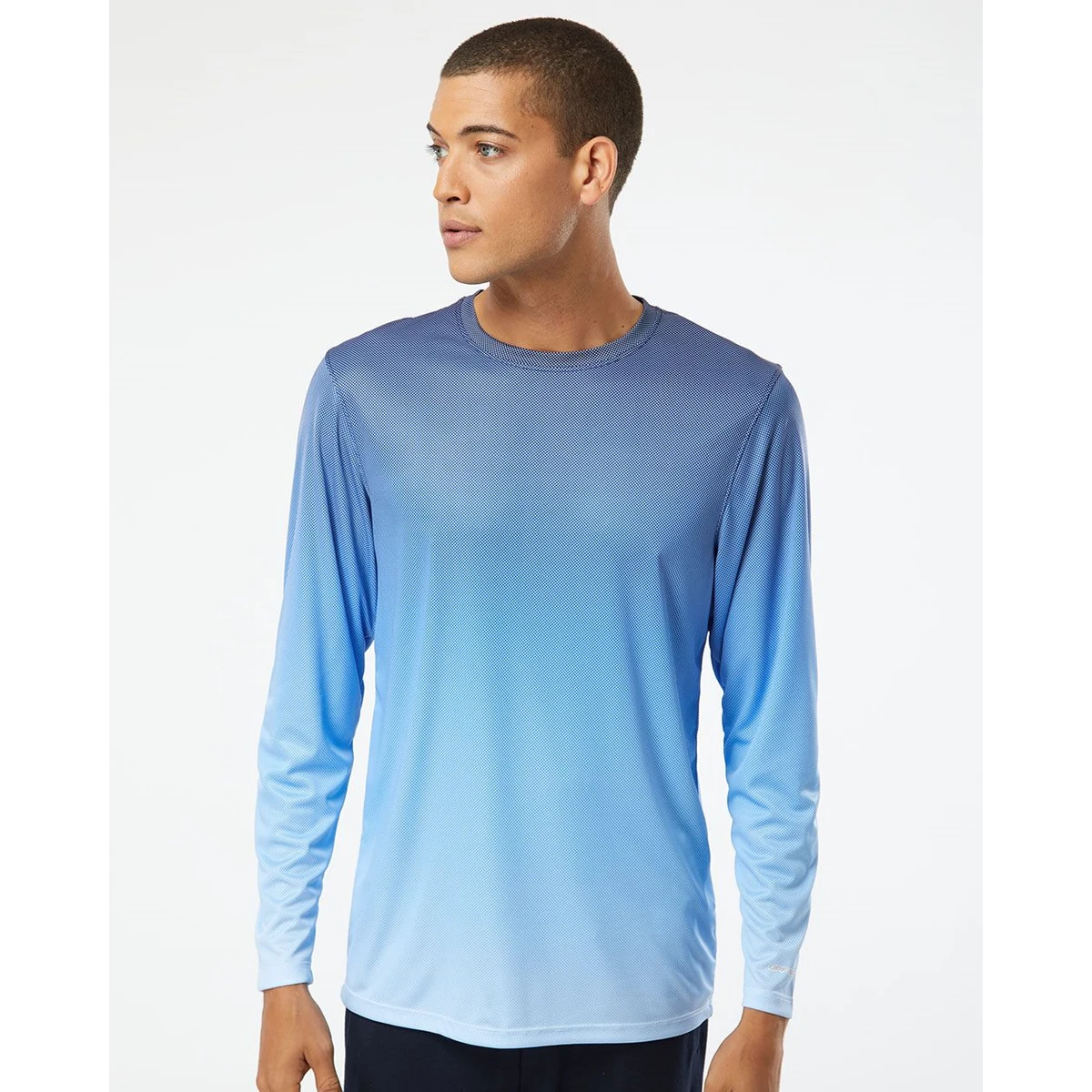 Unisex Barbados Performance Pin Dot Long Sleeve T-Shirt - 225 1