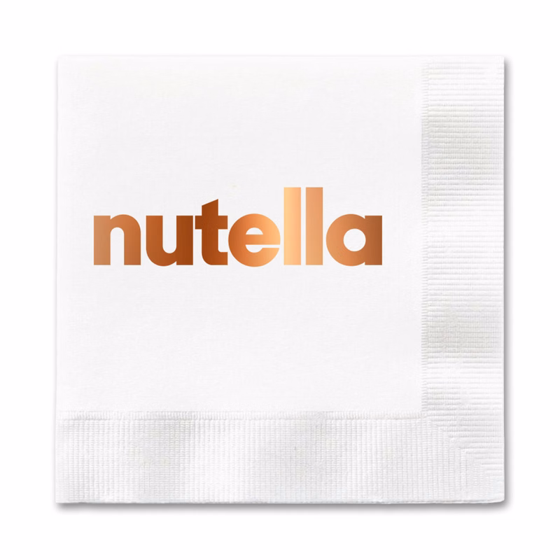 Foil Stamped 1-Ply White Luncheon Napkin, FSC Certified