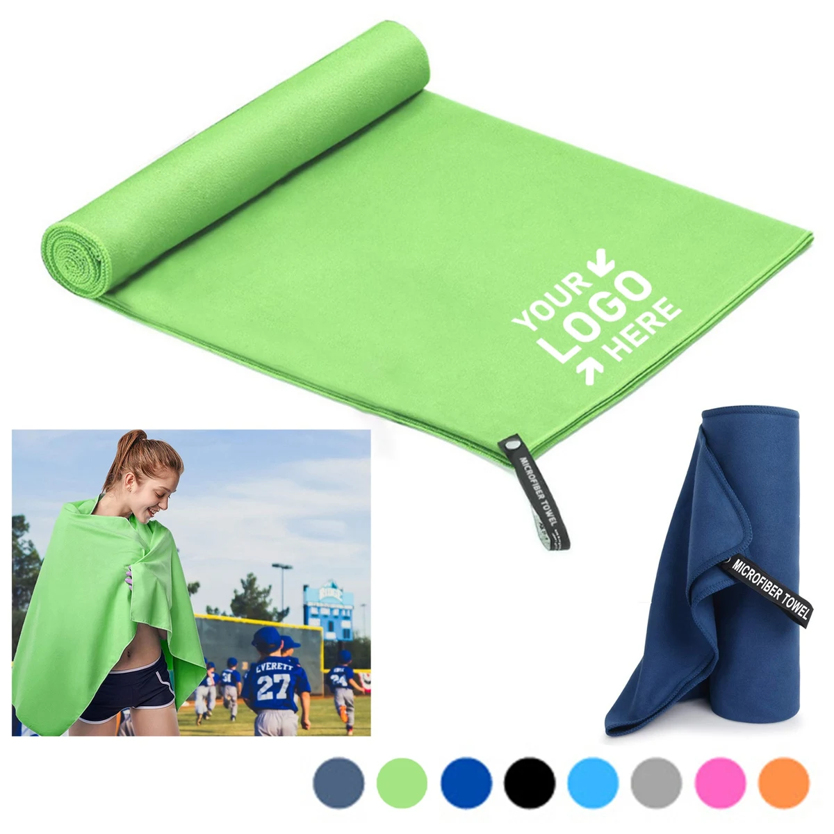 Microfiber Beach Blanket/Towel: Full-Color 1
