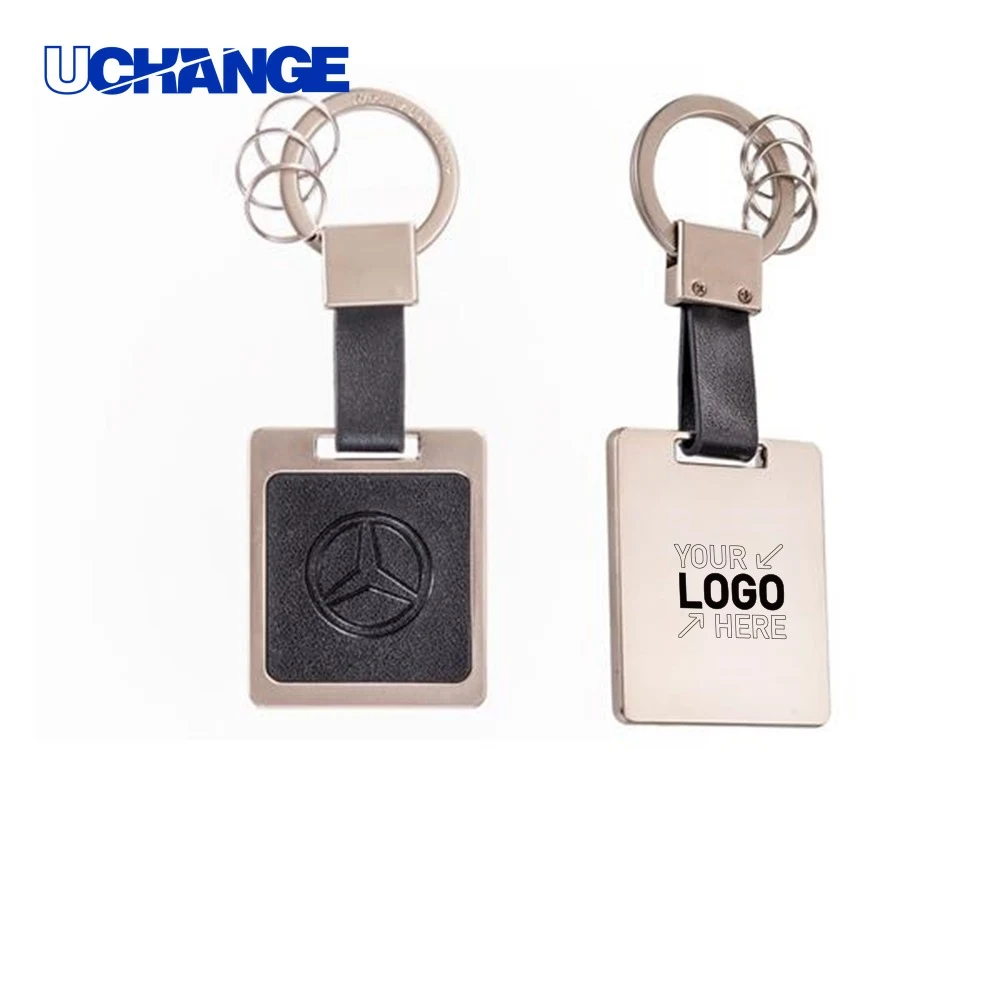 Custom PU Leather Keychain Key Ring 1