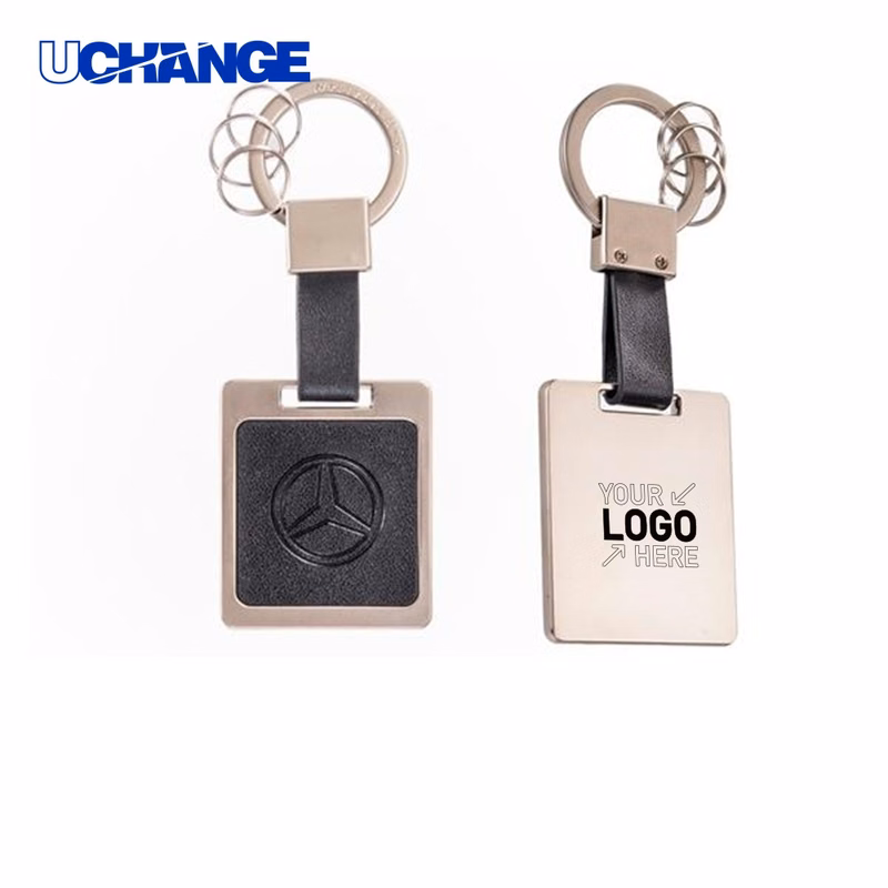 Custom PU Leather Keychain Key Ring
