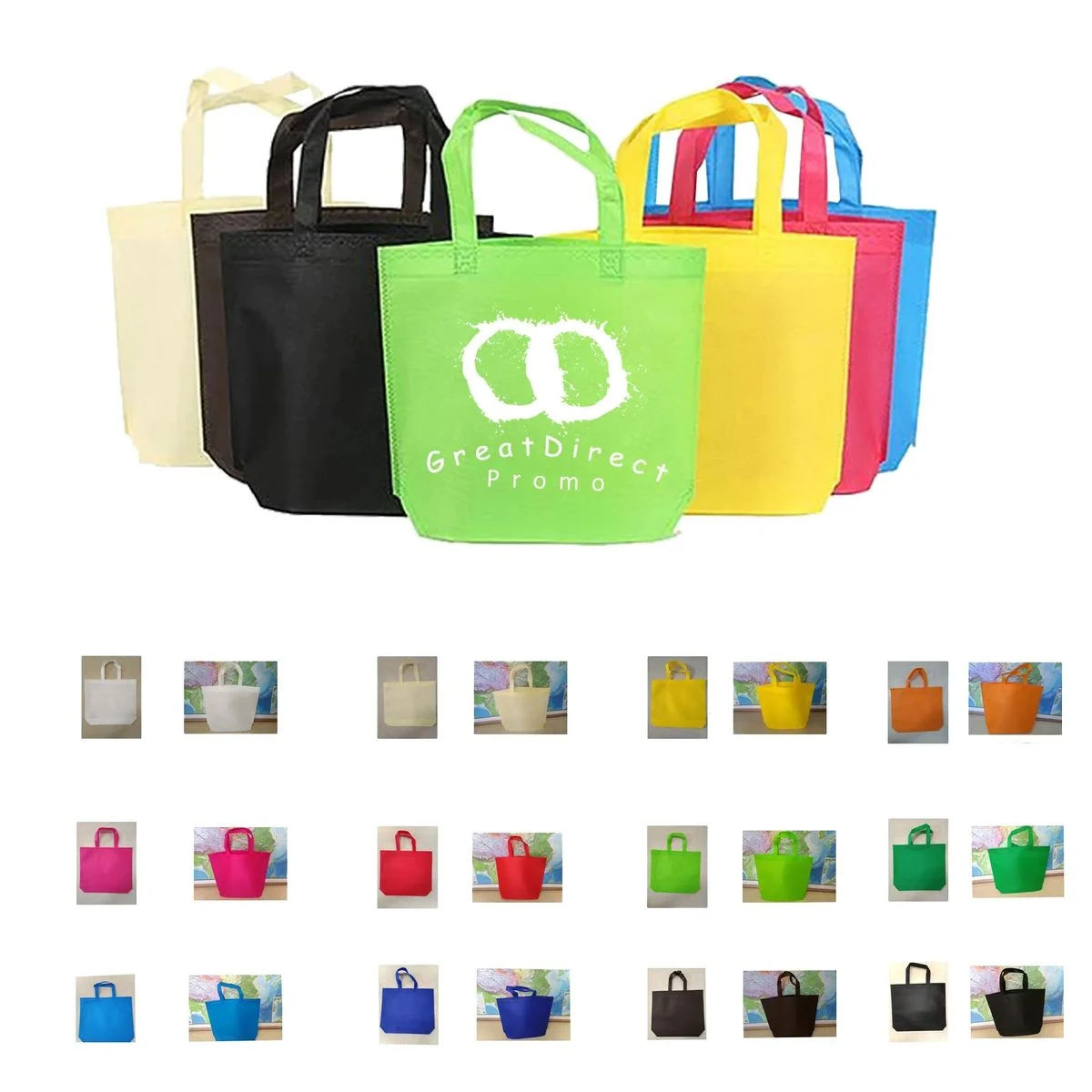 MOQ 100 Non-woven Tote Bag 15"L x 13"W x 4"H 1