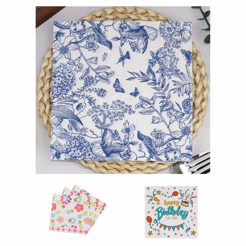 Custom Printed 2-Ply Beverage Serviettes