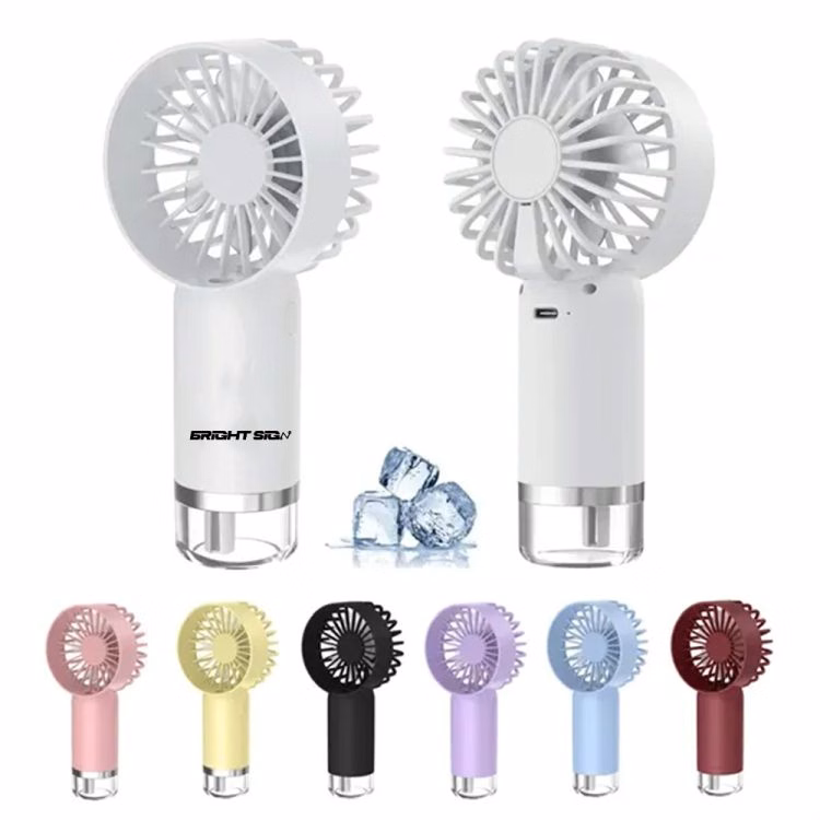 Mist Spray Handheld Fan with LED Screen USB Rechargeable