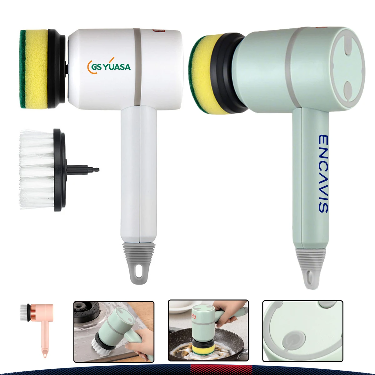Zerith Rechargeable Electric Spin Scrubber Brush 1