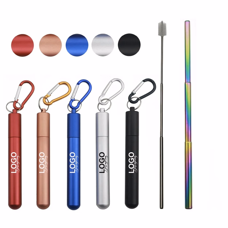 Foldable Stainless Steel Reusable Straws