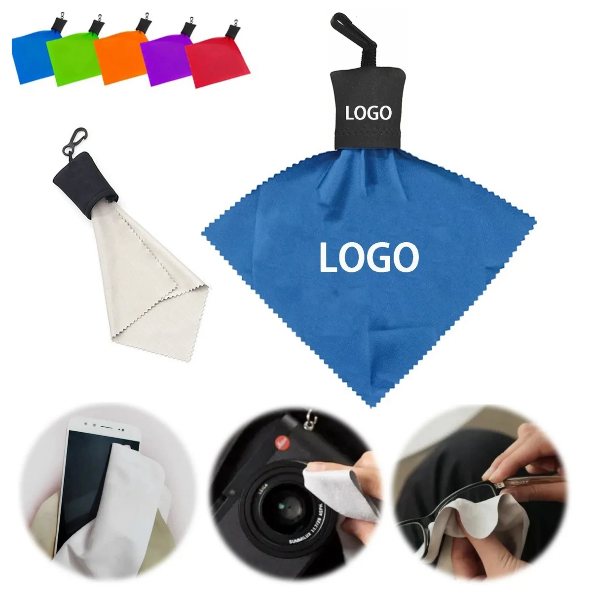 Microfiber Cleaning Cloths With Keychain 1