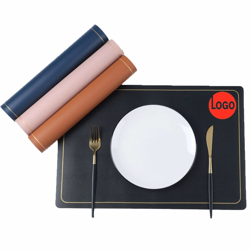 Square Leather Dining Mat