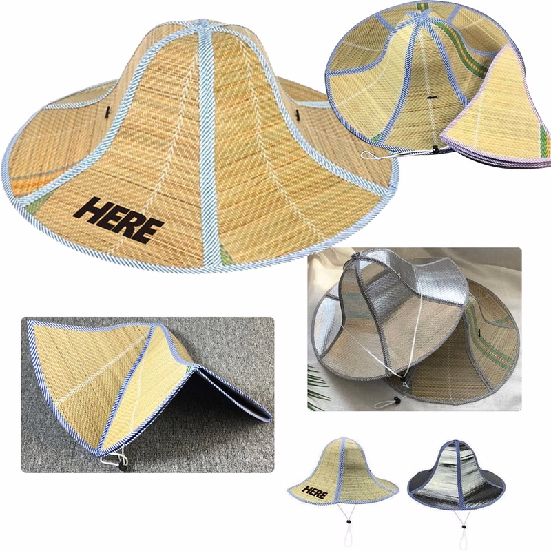 MOQ100 Foldable Wheat Straw Hat
