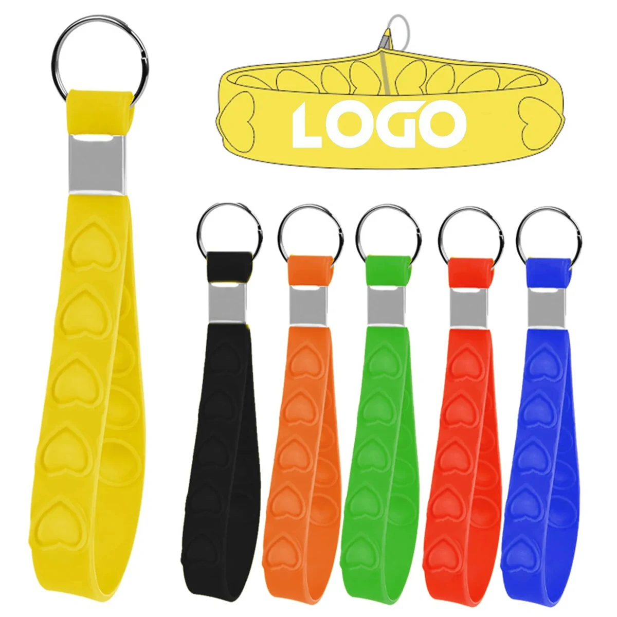 Custom Pop Bubble Wrist Strap Key Holders 1