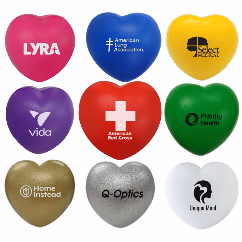 Heart Shape Stress Reliever, Semi Soft And Squeezable