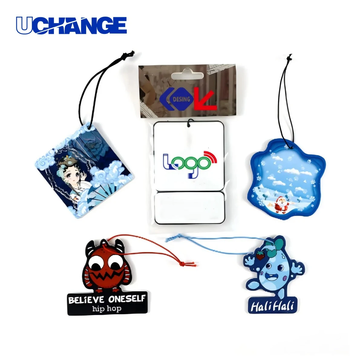 Custom Shape Packaged Car Air Freshener 1