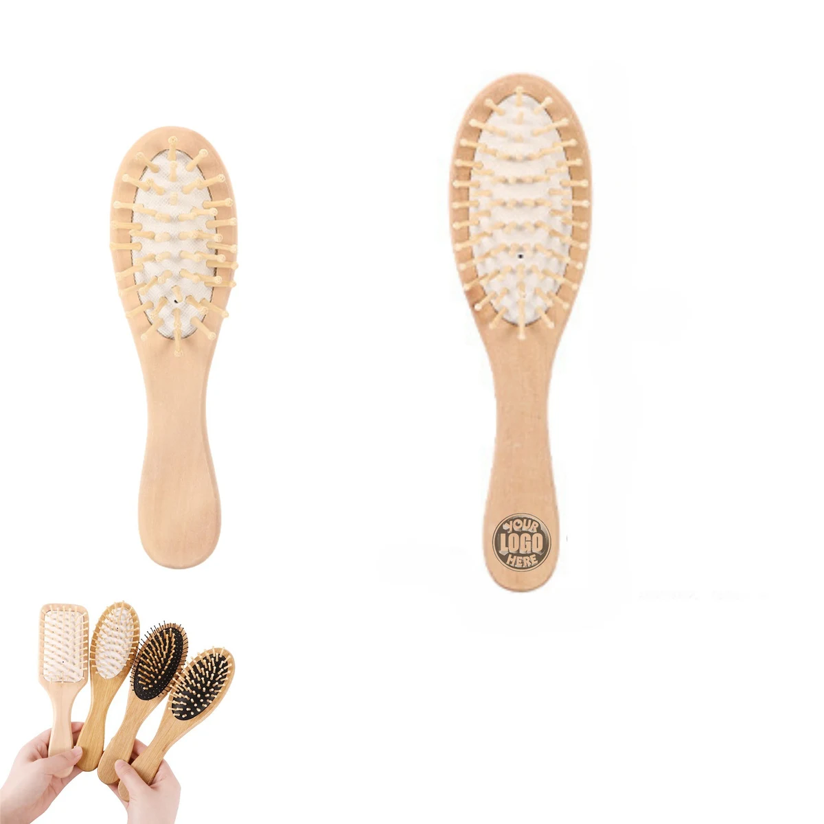 Natural Wooden Hair Brush 1