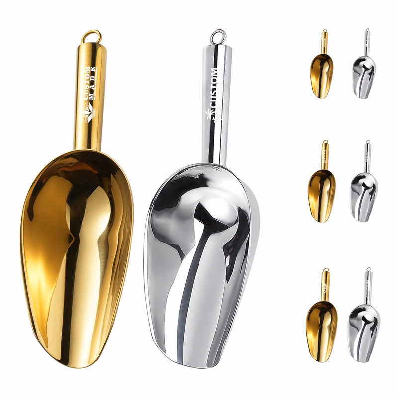 Food Grade Stainless Steel Food Shovel With Hook