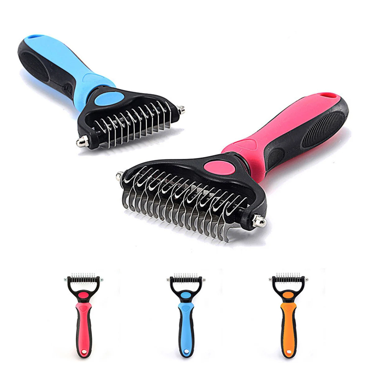 Dematting Comb With 2 Sided Professional Grooming Rake 1