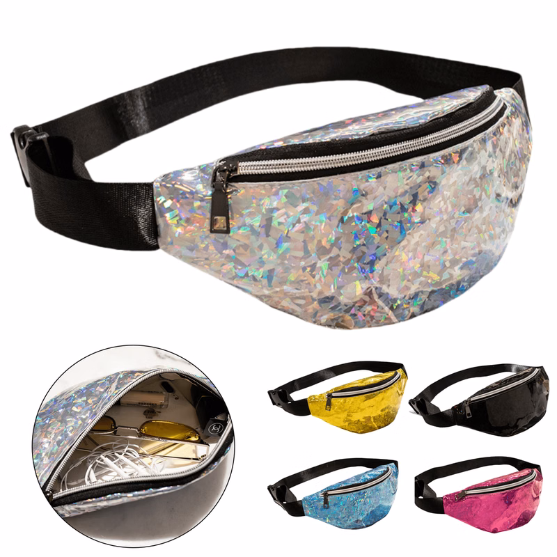 Shiny Multi-Wear Fashion Belt Bag