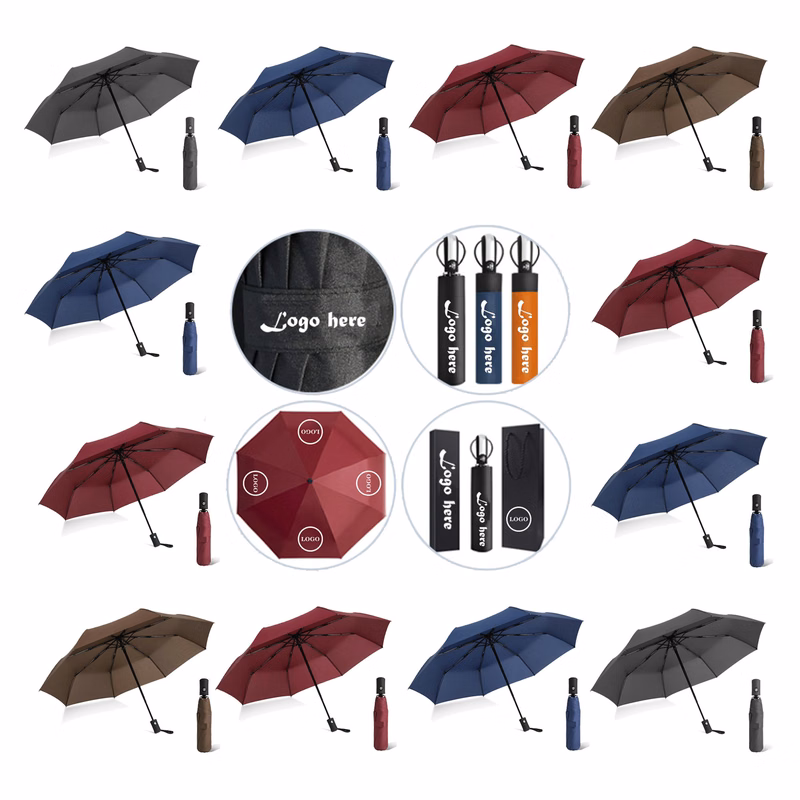 MOQ50 Foldable All-Weather Umbrella For Rain And Sun