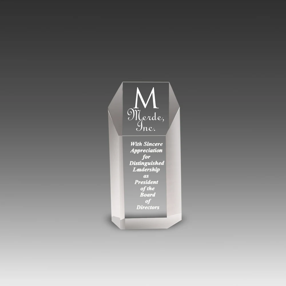 Hexagon Tower Award (3"x6"x2") 1