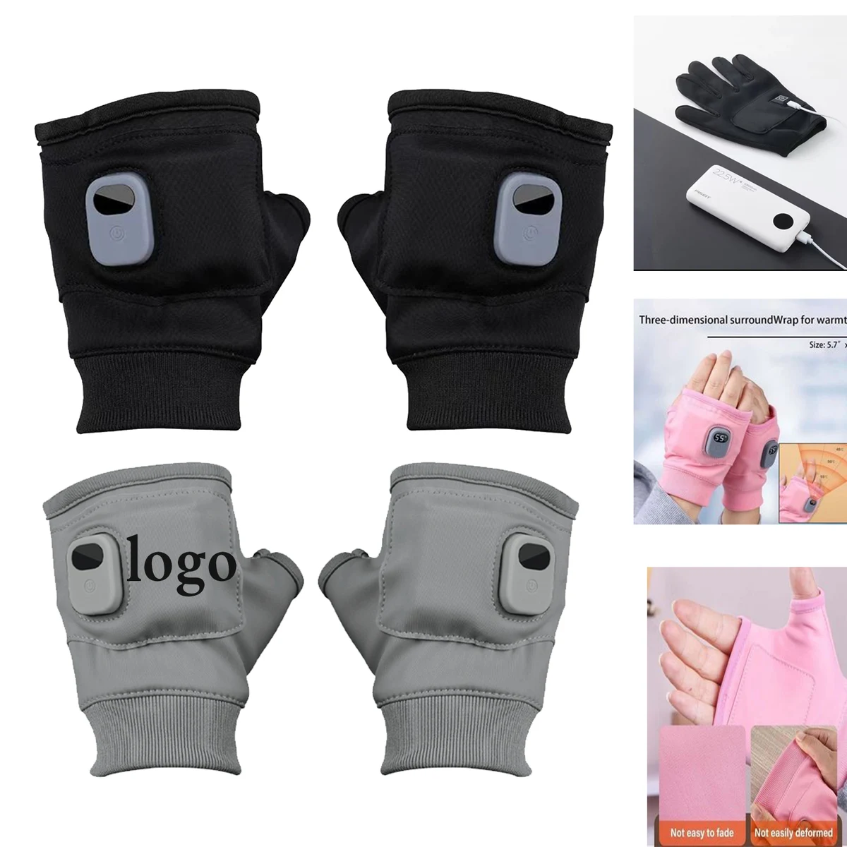 Rechargeable Warmth Gloves with Variable Heat Settings 1