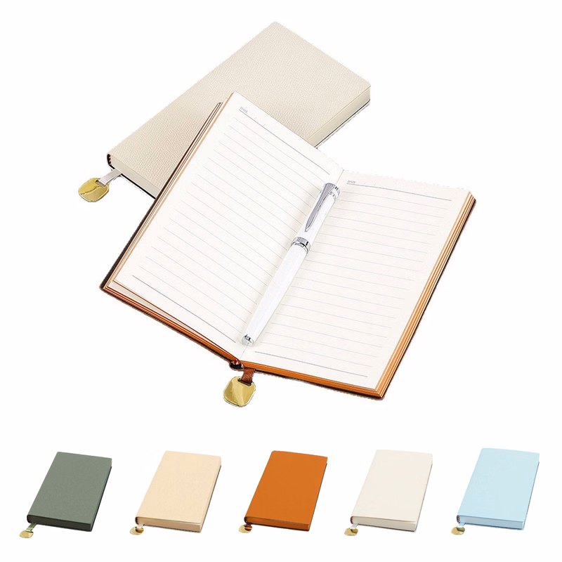 A5 Imitation Leather Lychee Pattern Business Office Notebook