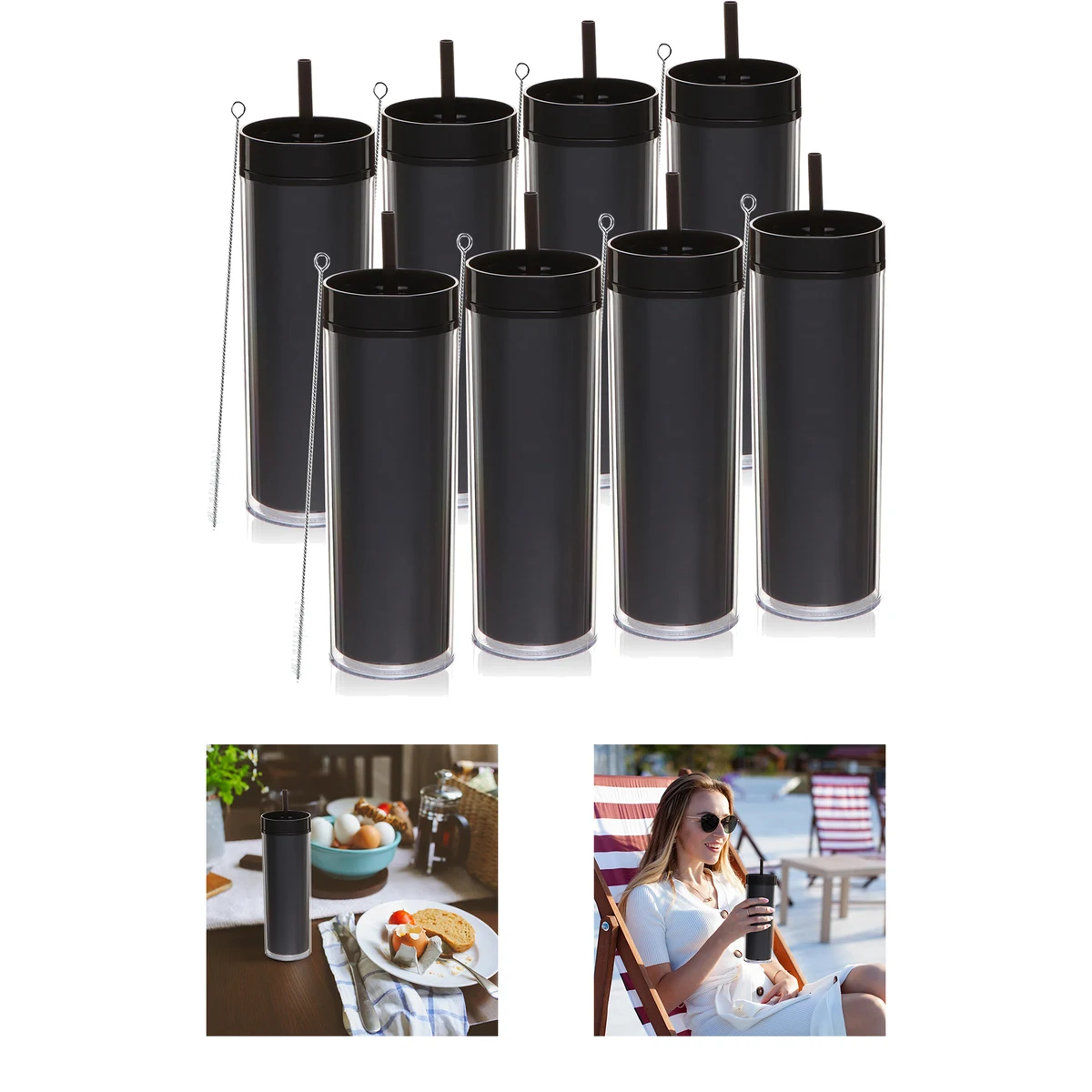 20oz Tumbler with Lid and Straw 1