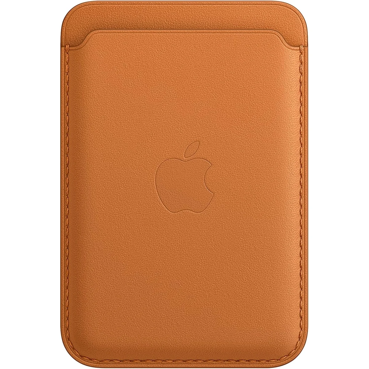 Apple Leather Wallet with MagSafe (for iPhone) - Now with Find My Support - Golden Brown 1
