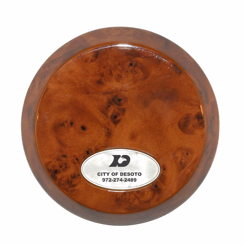 Burlwood Series - Base for Glass Paperweights