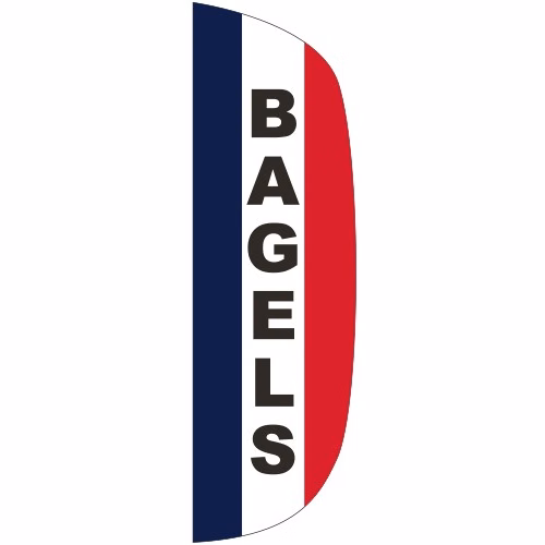 "BAGELS" 3' x 10' Message Flutter Flag