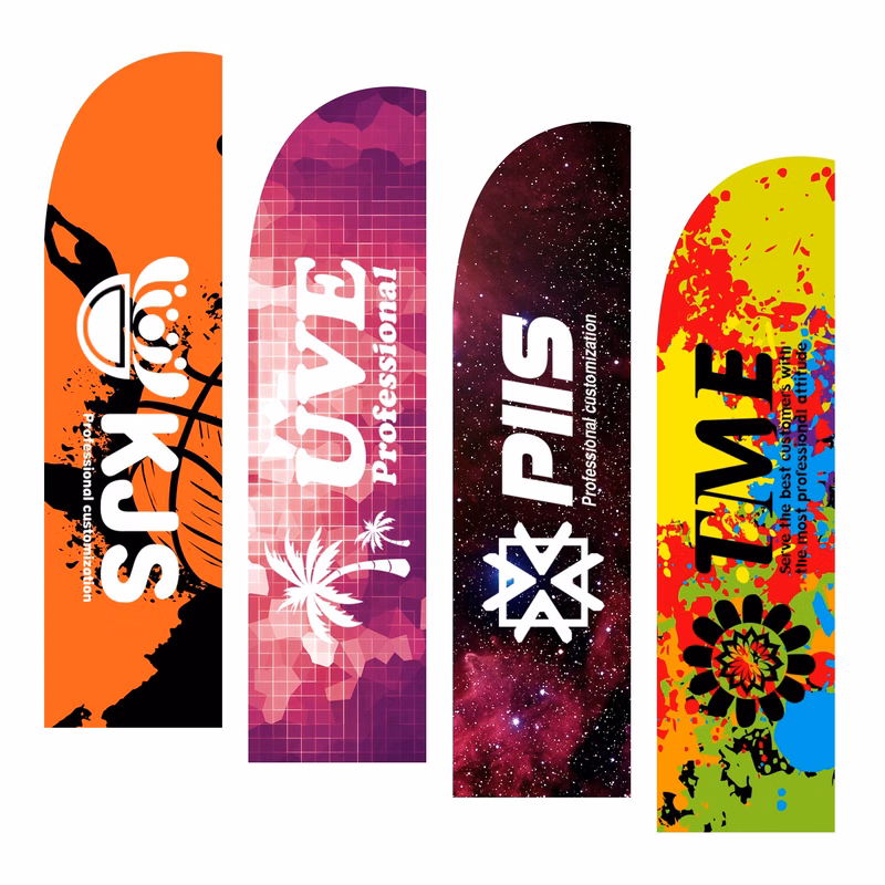 Full Color Digital Banner Feather Flag (31.5"x139.5")