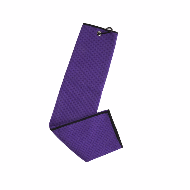 Microfiber Waffle Towel With Metal Clip 23.7" x 15.8" 400 Gsm