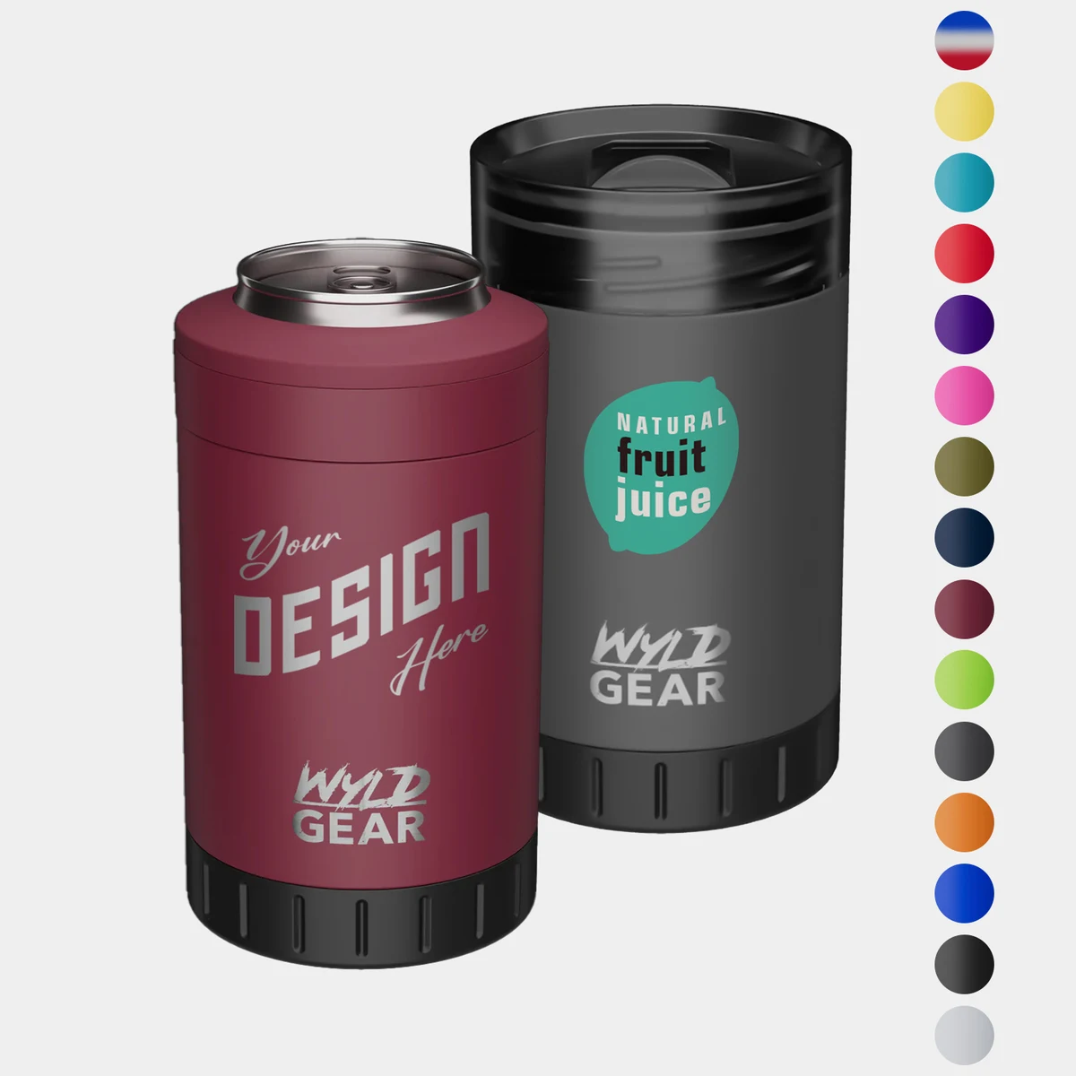 12 oz Wyld Gear® Stainless Steel Vacuum Insulated Multi Can Cooler 1