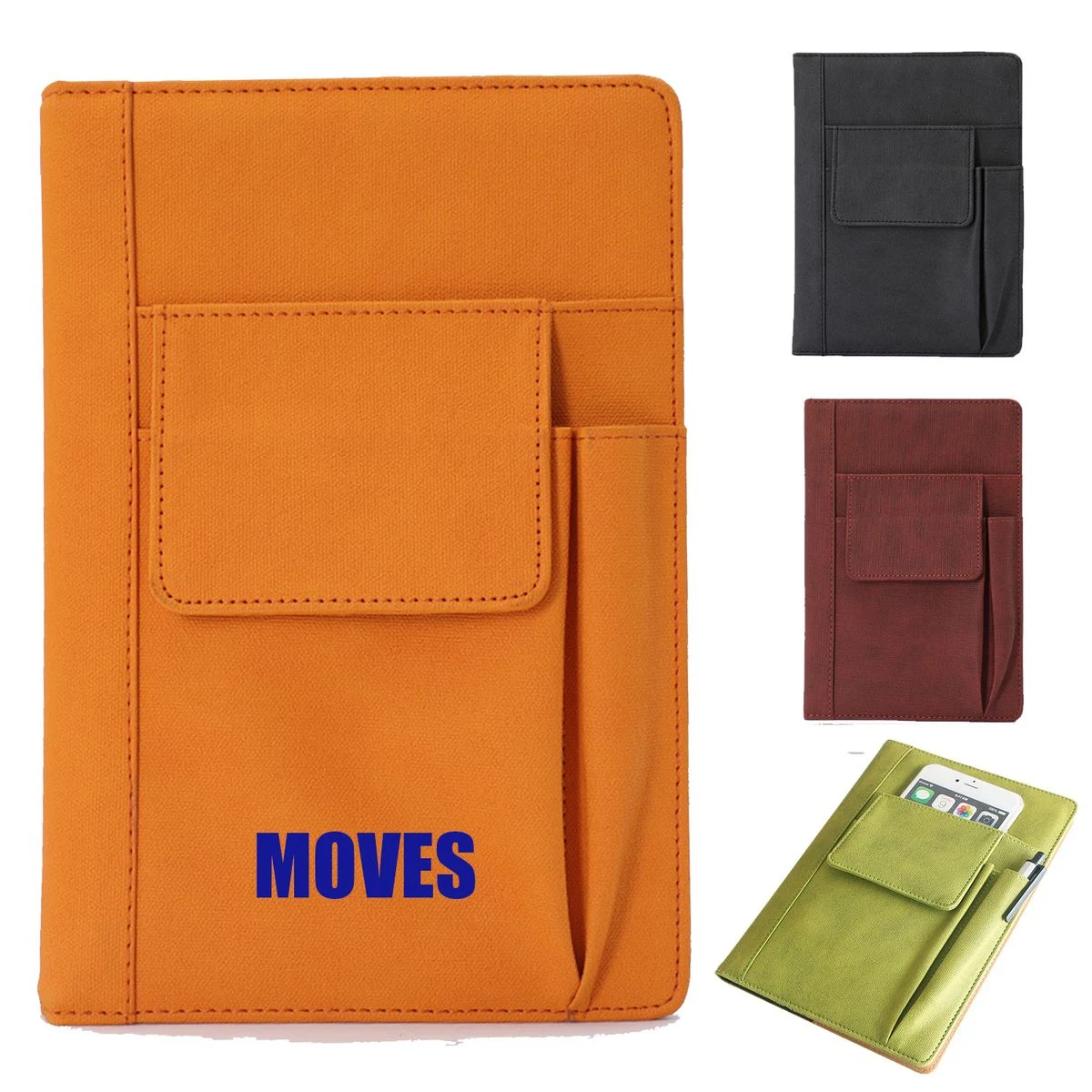 Multi Pocket Pu Leather Notebook 1